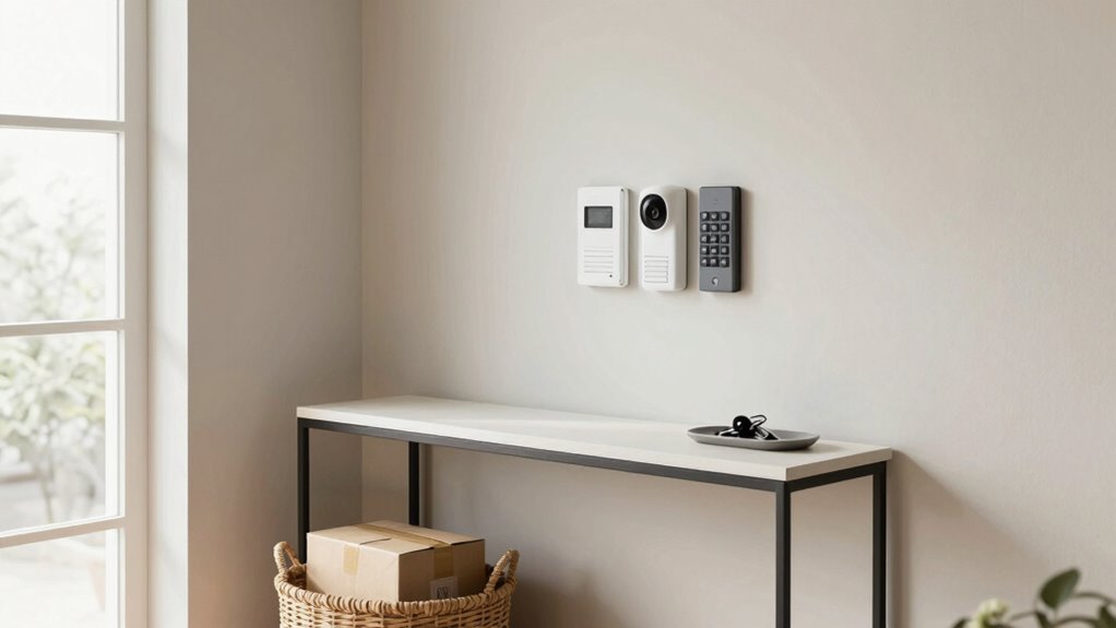 organized inviting entryway decor