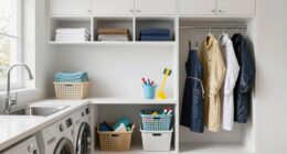 organized laundry and mud zones