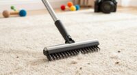 proper carpet rake technique