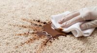 remove chocolate from carpet