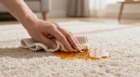 remove sticky drink spills