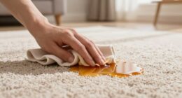 remove sticky drink spills