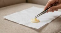 remove wax without smearing