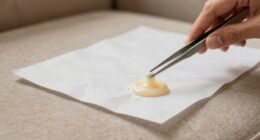 remove wax without smearing