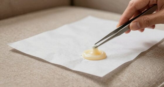 remove wax without smearing
