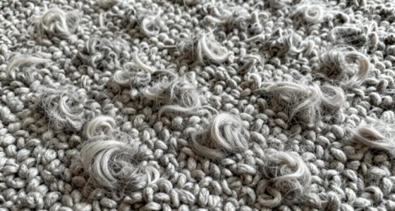 rug material affects hair trapping