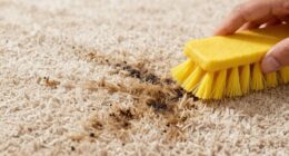 scrubbing worsens carpet stains