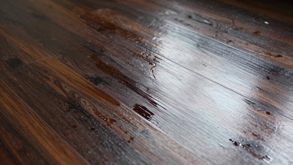 streaks from improper cleaning