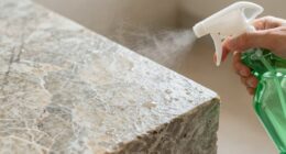 using harsh green cleaners