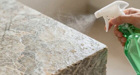 using harsh green cleaners