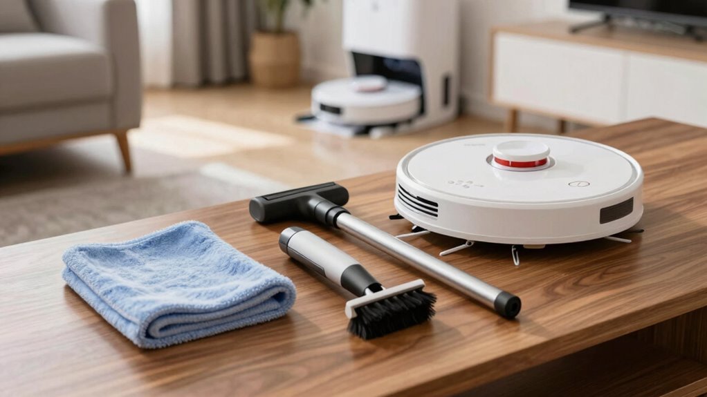 pre cleaning robot vacuum routine