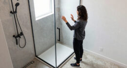 A 2010 Basement Bathroom Got a Calm and Modern Shower Redo