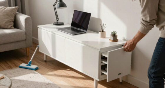 This Small Home Didn’t Have Room for an Office — An IKEA Cabinet Solved That
