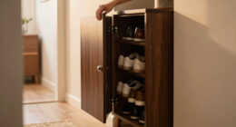 This Stylish Shoe Cabinet Transforms Narrow Entryways (It Can Hold Up To 30 Pairs!)