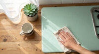 A Renter-Friendly Redo Took A Mint Green Kitchen From Dated To Boho