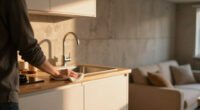 An Unfinished Basement Is Now An Inviting Suite With A Tiny IKEA Kitchen