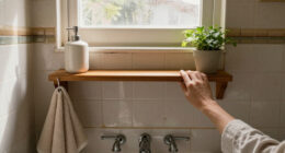 A 90’S Bathroom Felt Dingy Until A DIY Redo Added Warmth And Charm