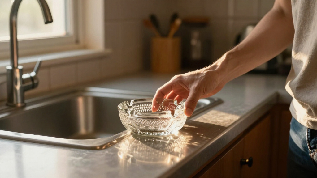 I’m Putting A Vintage Glass Ashtray By My Kitchen Sink (It’s So Pretty!)