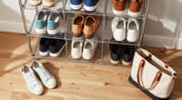 I Put Dollar Tree Wire Cabinet Shelves In My Closet For Smart Shoe Storage