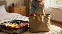 This Quince Expandable Tote Holds Everything My Suitcase Can’t On Flights