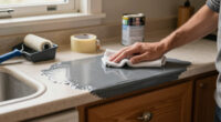 90S Countertops Look Completely Different After A Kitchen Got A Paint Redo