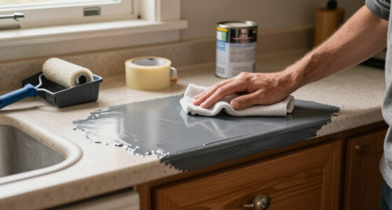 90S Countertops Look Completely Different After A Kitchen Got A Paint Redo