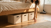 A Surprising Spot I Use As Storage To Make My Bedroom Look 5X Its Size