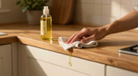 Put Down The Gel And Paint: Update Plain Cabinets With An Oil Solution