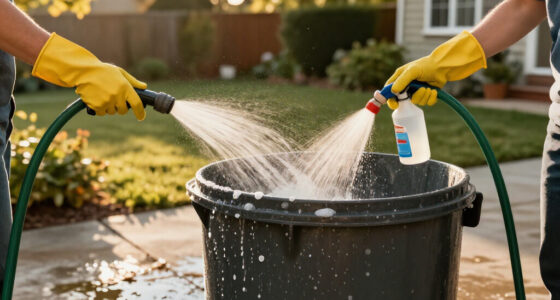 Smelling Your Garbage Cans? The Underrated Trick To Give Them A Deep Clean
