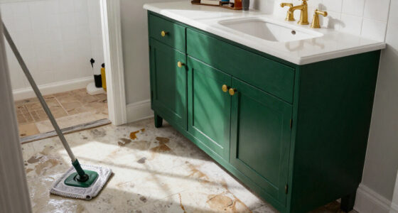 They Hated This Bathroom Until A Bold Green Redo Made It Modern