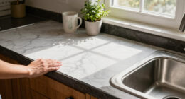 This $50 Amazon Find Made My Dark, Dated Countertops Look Like Expensive Marble